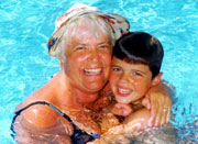 Myrna & Boy in pool